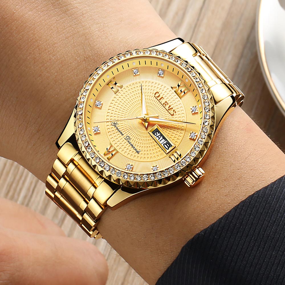 Sova Syndicate Luxurious Golden Wristwatch