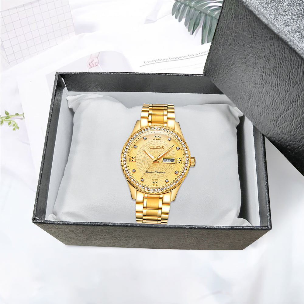 Sova Syndicate Luxurious Golden Wristwatch