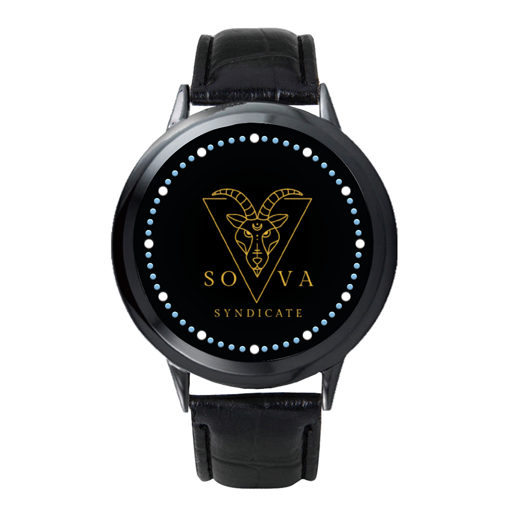Sova Syndicate Black LED Touch Screen Watch